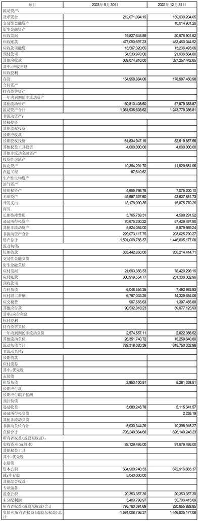 深圳市有方科技股份有限公司2023第三季度报告