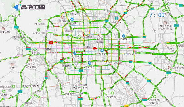 北京预计下周一全天和周五晚高峰城区交通压力尤为突出