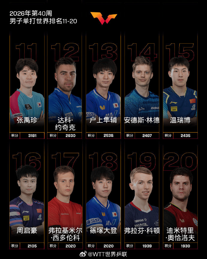 水谷隼：中国男乒过去像王楚钦一样的选手有五六个，如今只依赖他一人